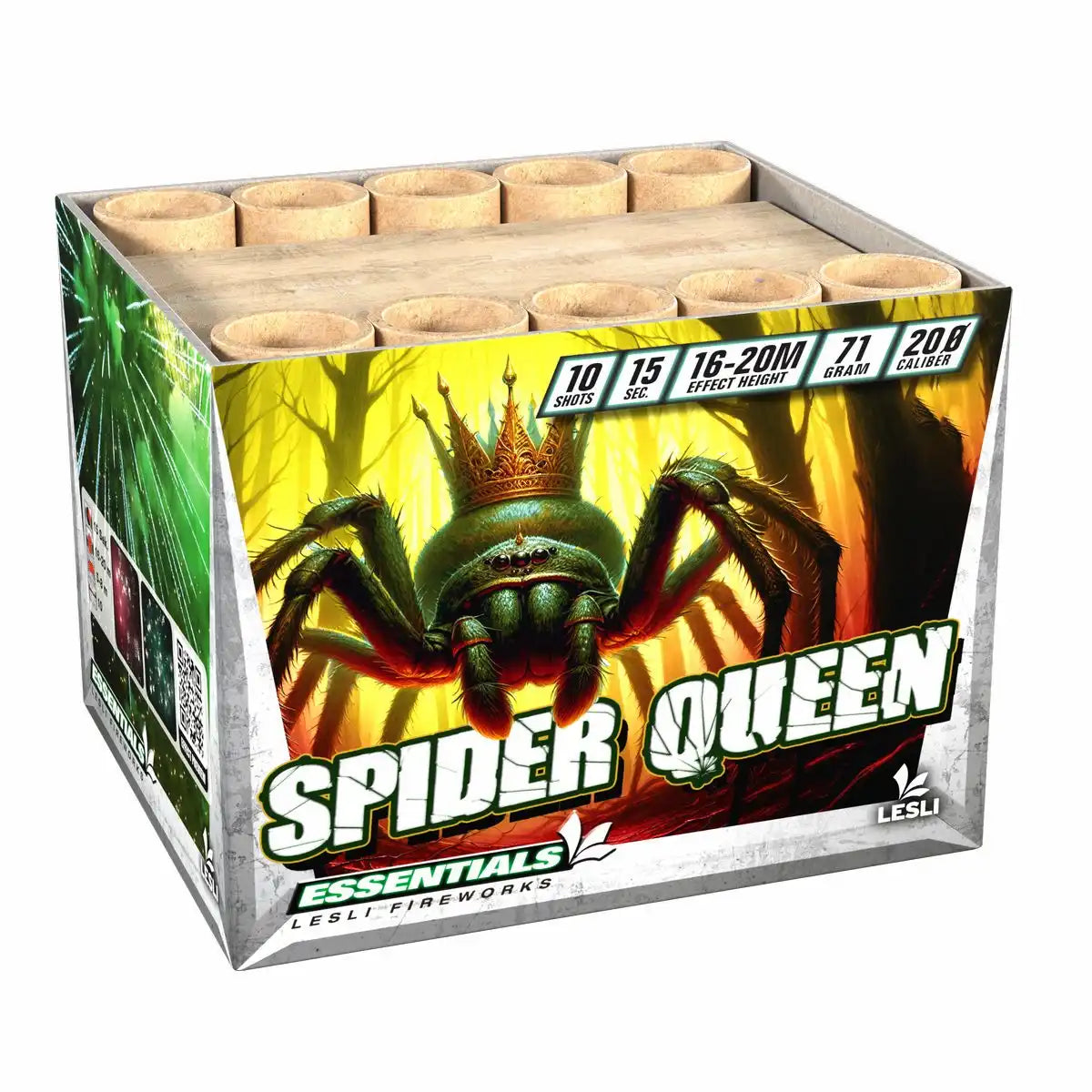 LESLI Batterie Spider Queen 10 Schuss Kat.F2