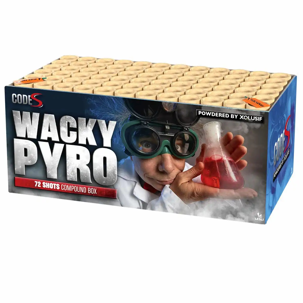 LESLI Verbundbatterie Wacky Pyro 72 Schuss Kat.F2
