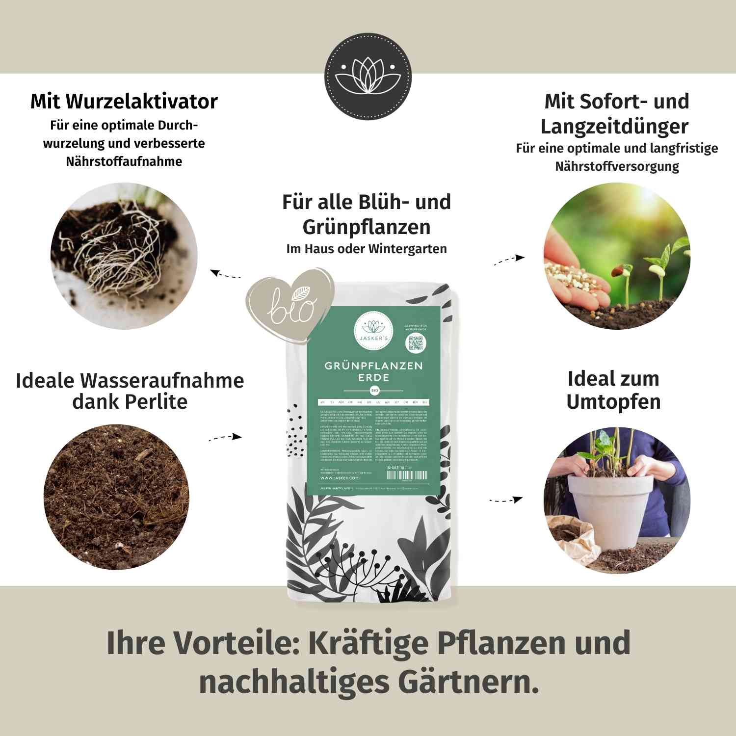 Grünpflanzenerde mit Dünger
