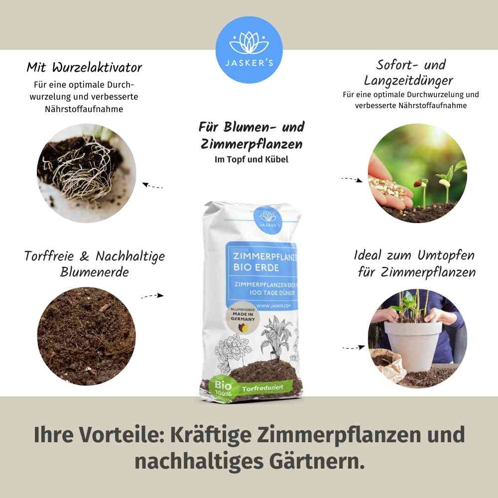 JASKERS® Zimmerpflanzenerde mit Dünger