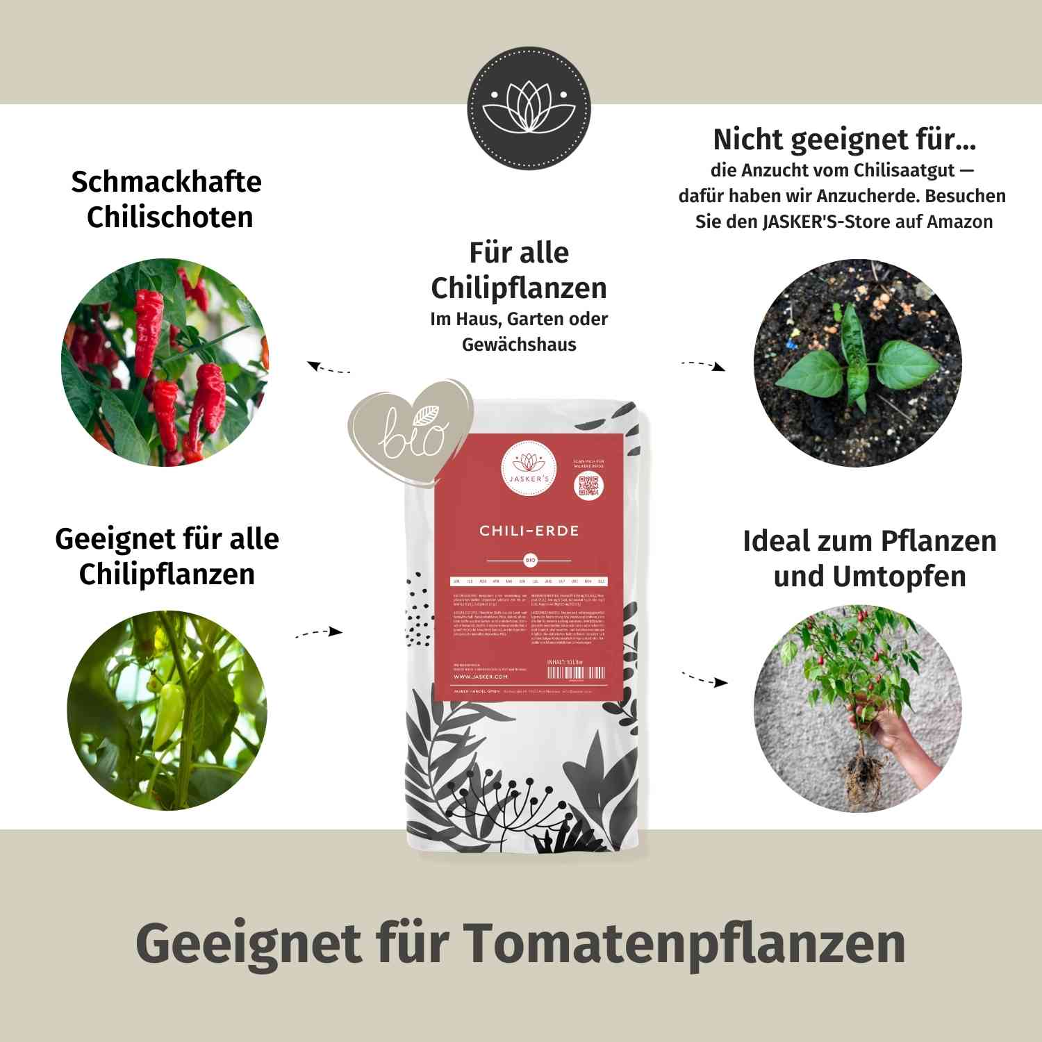 Chilierde Bio Erde für Chilis