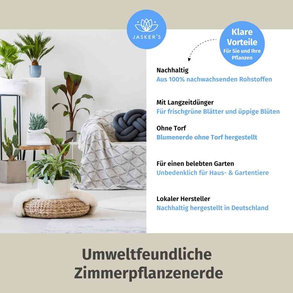 JASKERS® Zimmerpflanzenerde mit Dünger