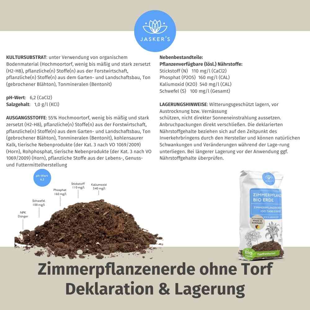 JASKERS® Zimmerpflanzenerde mit Dünger