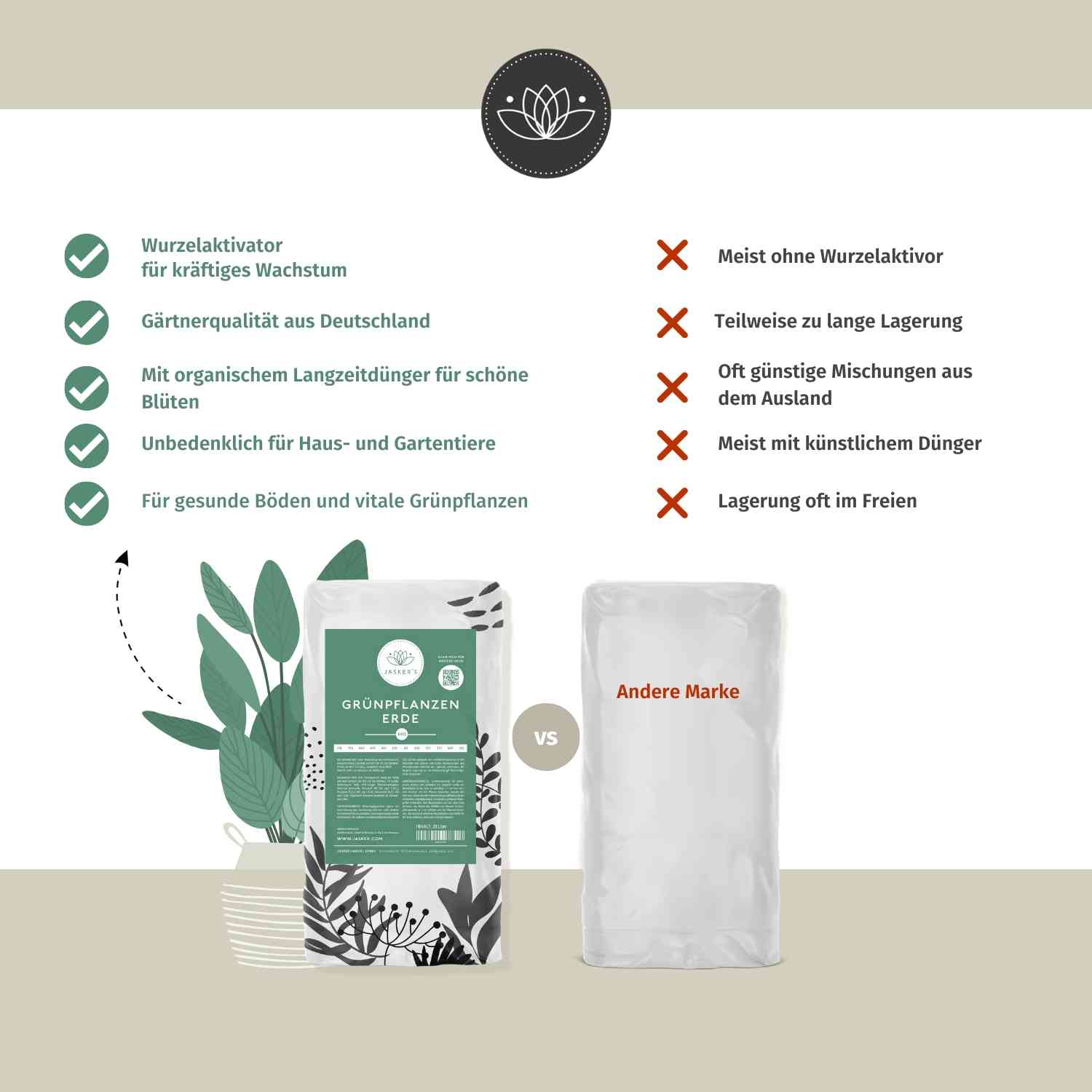 Grünpflanzenerde mit Dünger