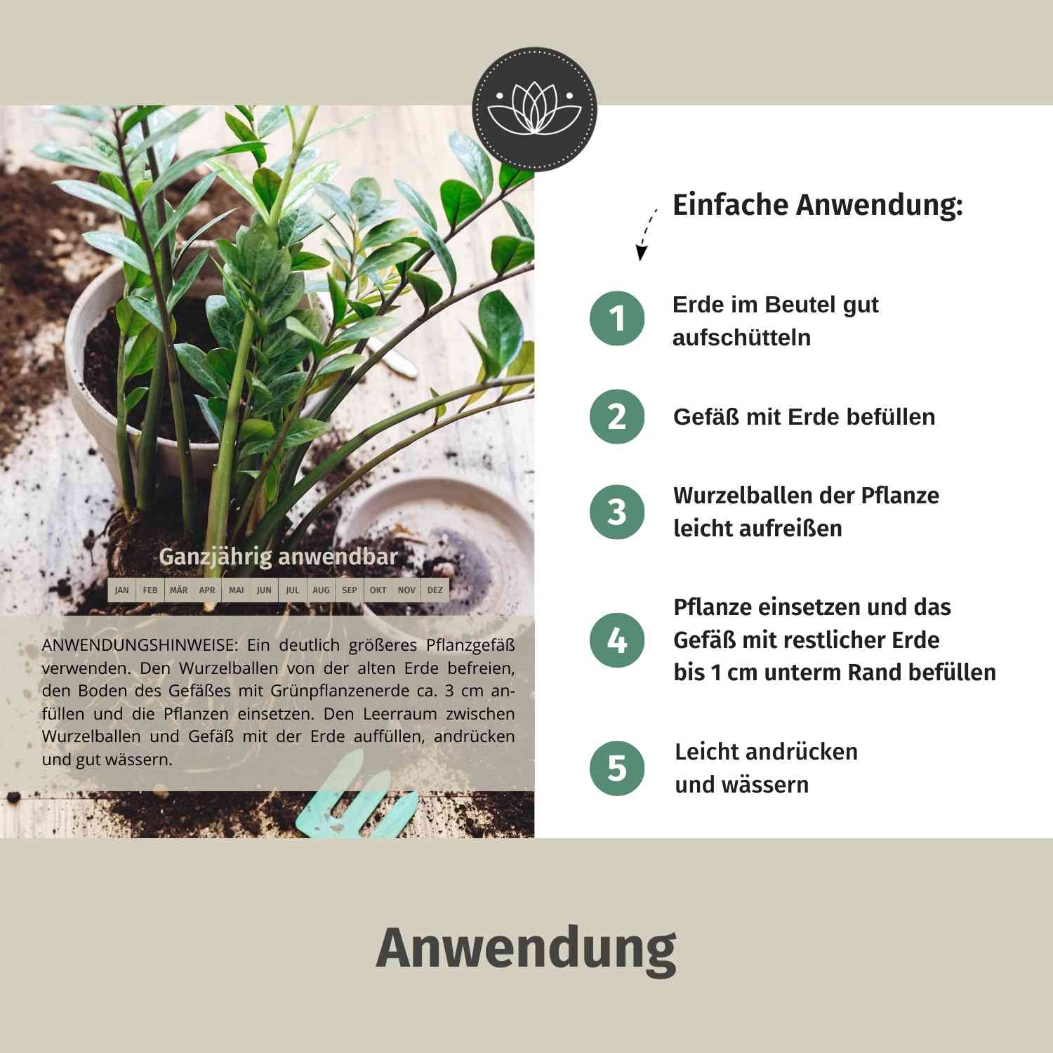 Grünpflanzenerde mit Dünger