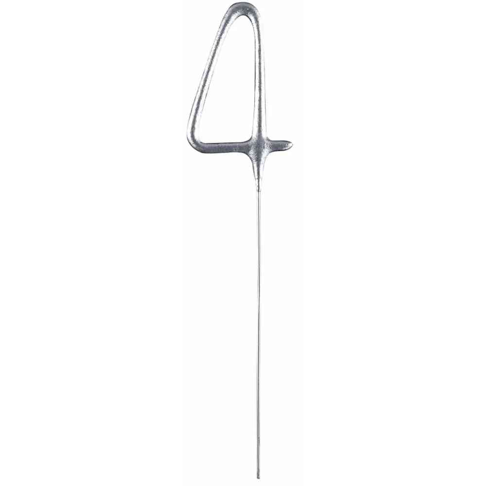 amscan Wunderkerzen Zahl 4 silber