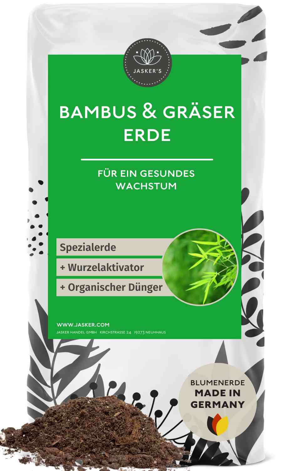 Bambuserde & Gräsererde 40 L (2x20L)