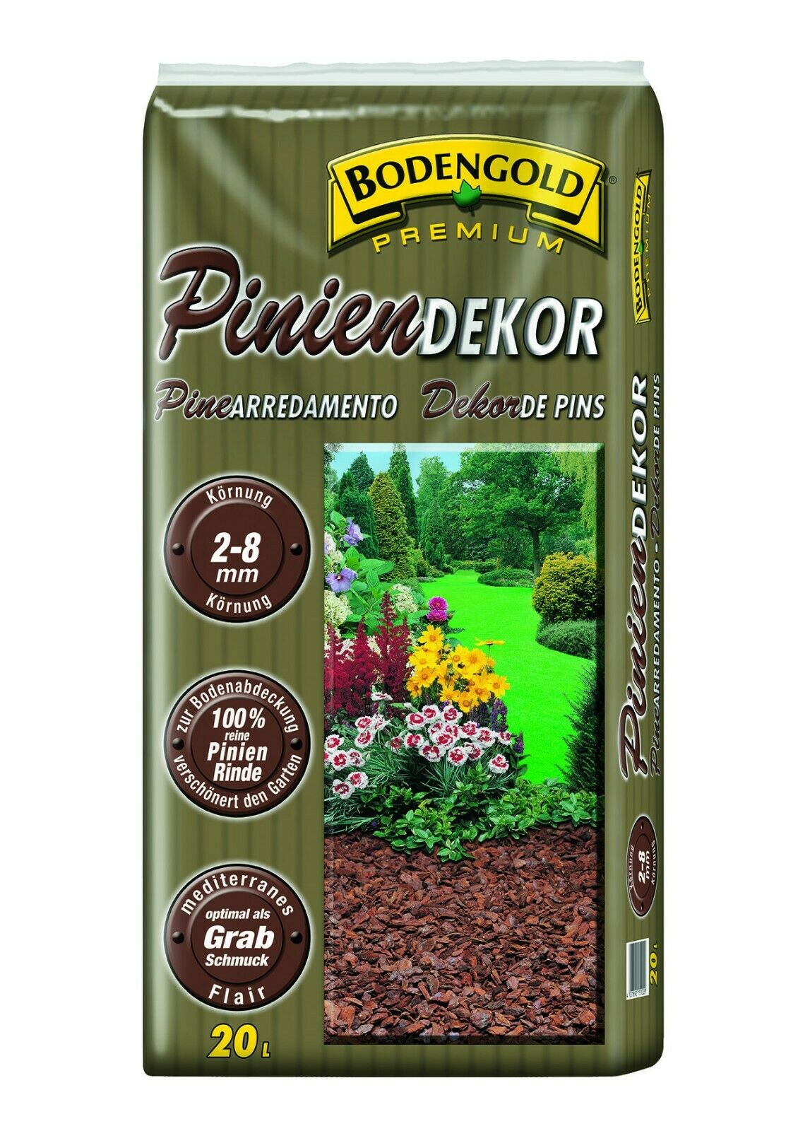 Pinien Rindenmulch fein 2-8 mm