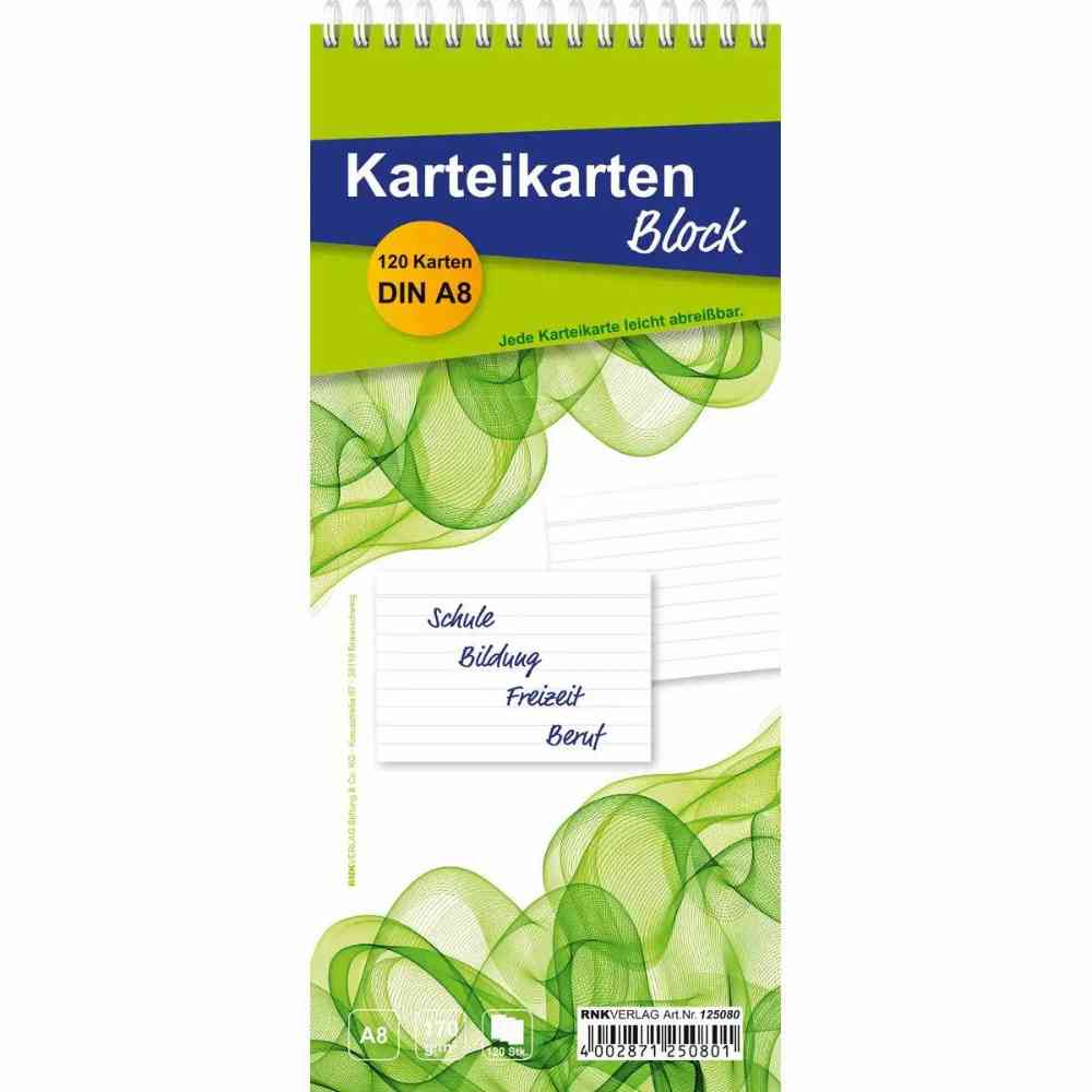 Karteikartenblock A8 170g