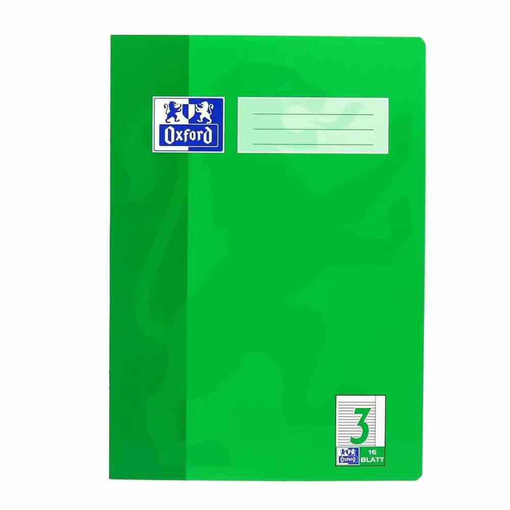 Oxford Schulheft Lineatur 3R liniert mit weißem Rand 16 Blatt DIN A4