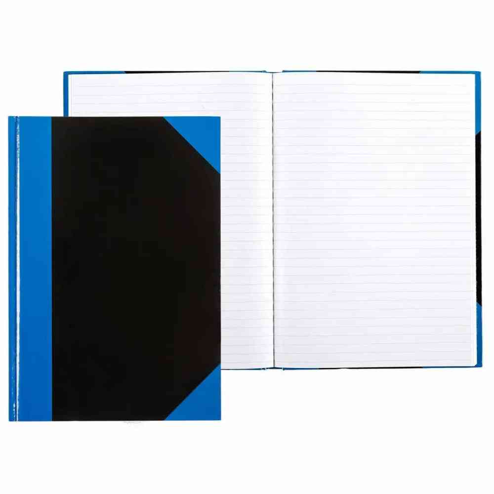 Idena Kladde liniert 96 Blatt 70g/m² schwarz/blau DIN A5