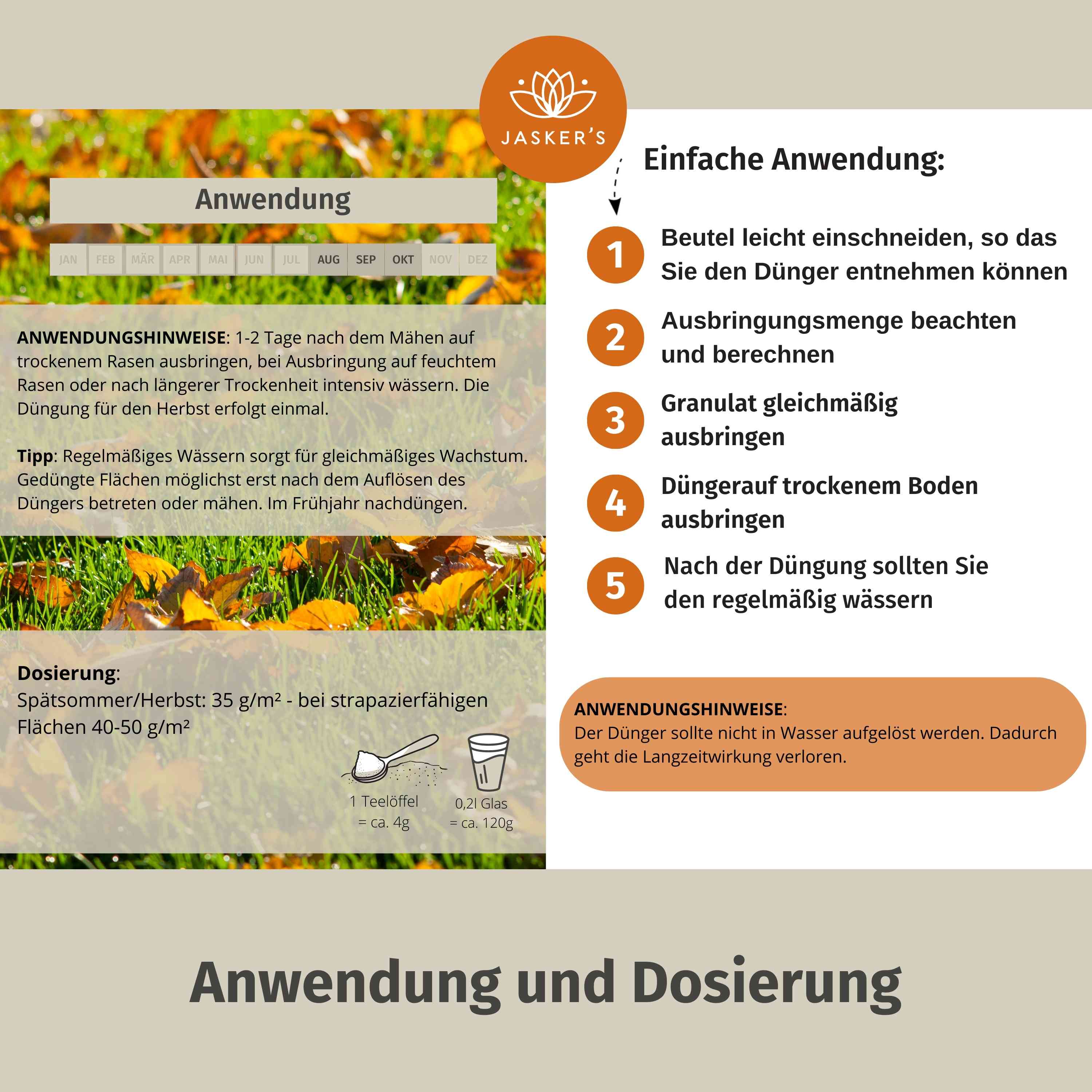 Bio Herbstrasendünger - Perfekte Stärkung