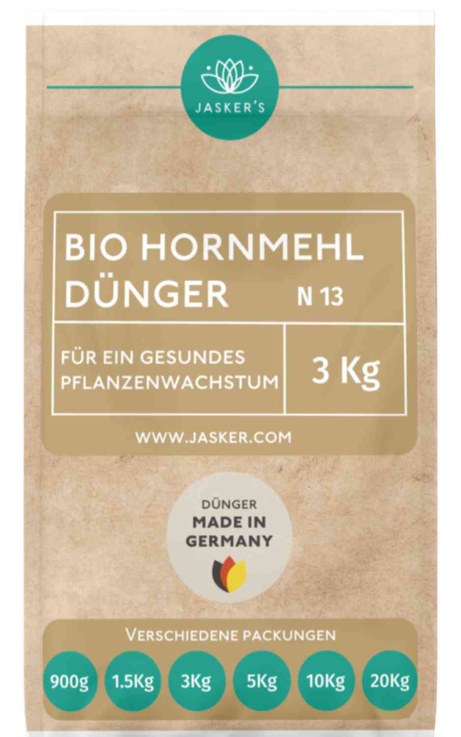 Hornmehl 3 Kg - Universal Naturdünger für alle Pflanzen
