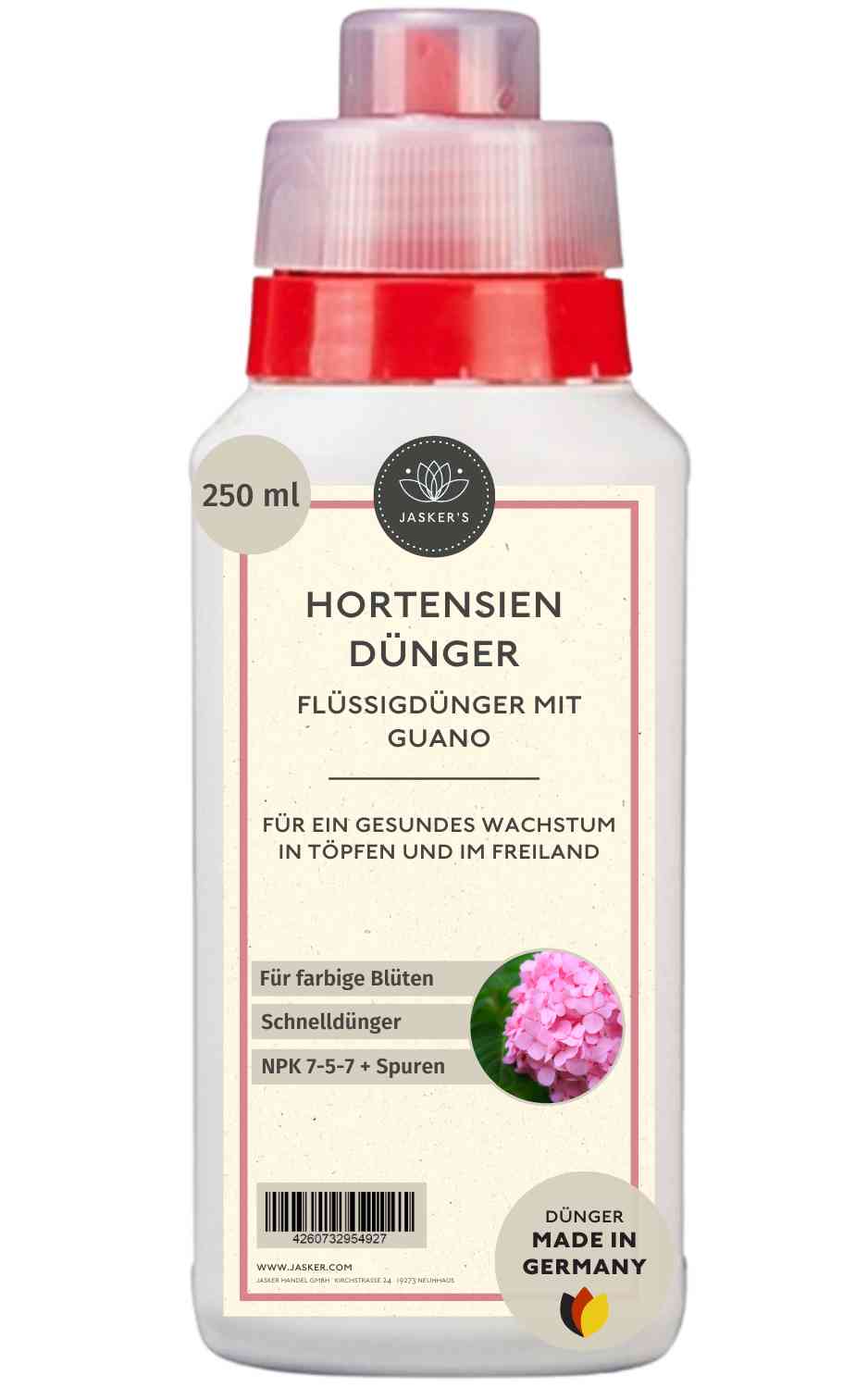 JASKER'S Hortensiendünger flüssig 250 ml