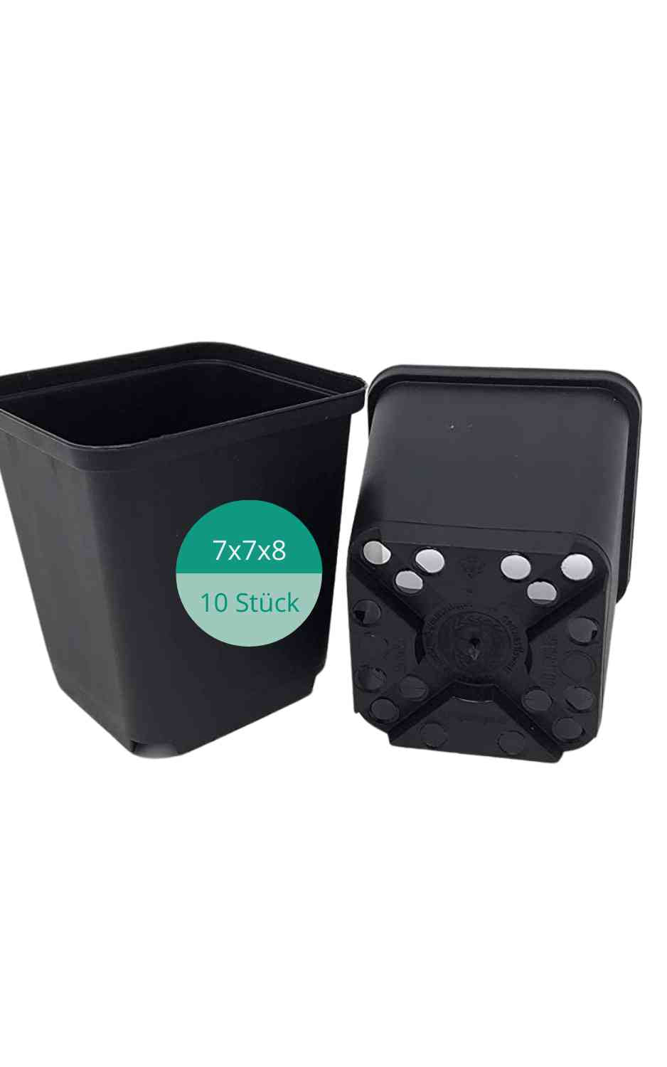 JASKER'S Pflanztopf als Vierecktopf (10, 7x7x8)