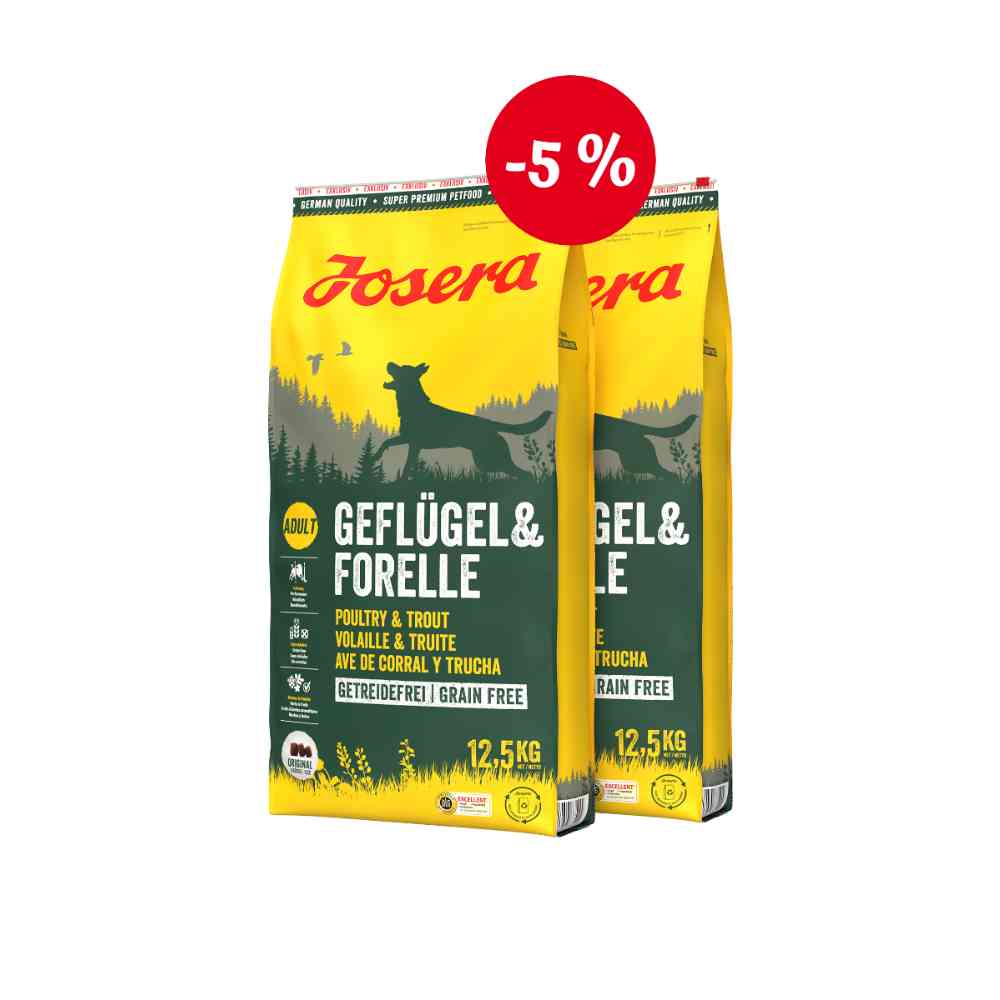 JOSERA Geflügel & Forelle Sparpaket 12.5 Kg