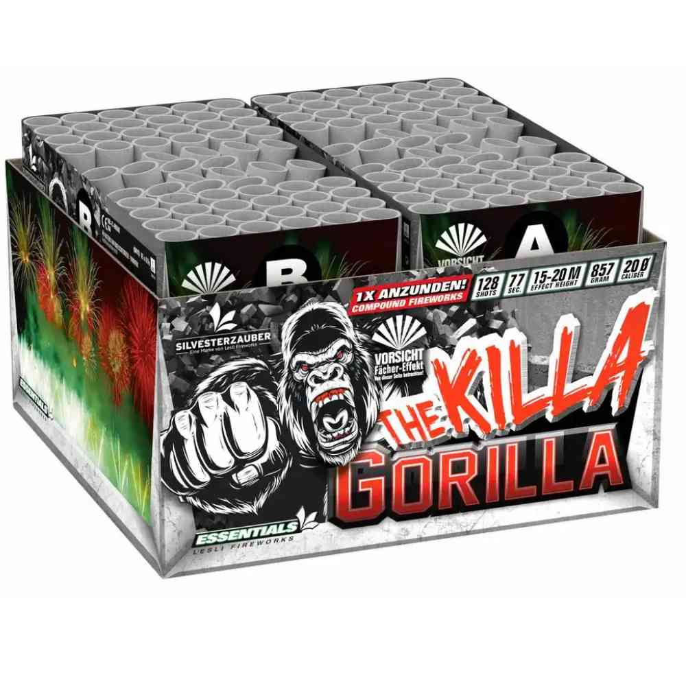 LESLI Verbundbatterie Killa Gorilla 128 Schuss Kat.F2
