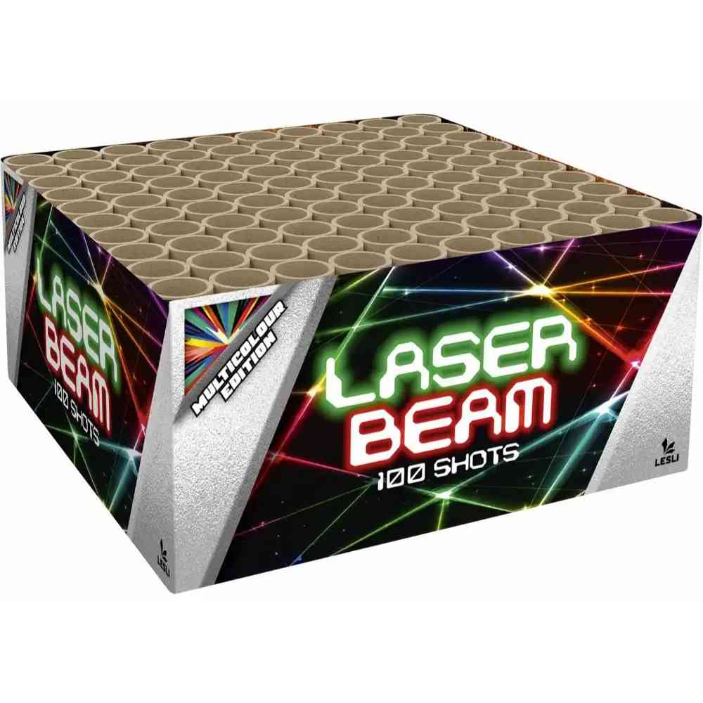 LESLI Feuerwerksbatterie Laserbeam 100 Schuss Kat.F2