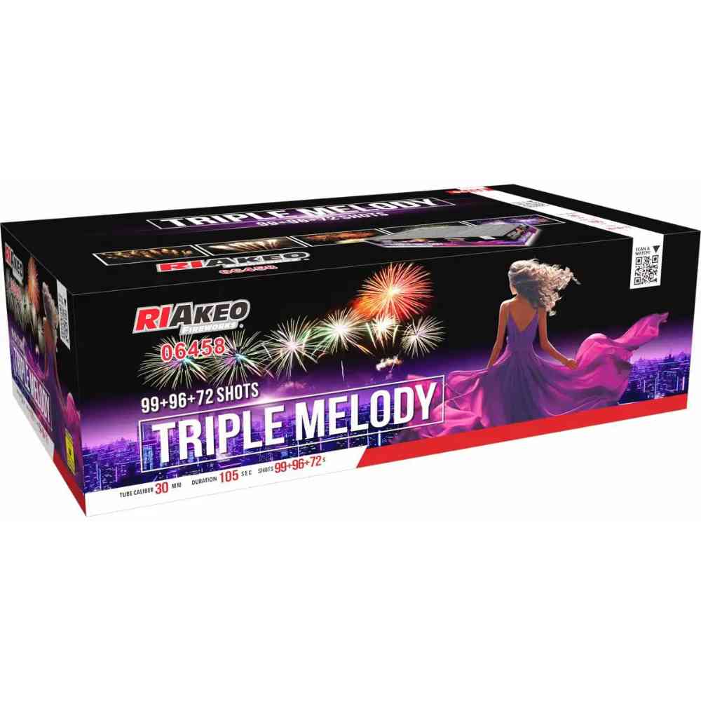 Lesli Verbundbatterie Triple Melody 267 Schuss Kategorie F2