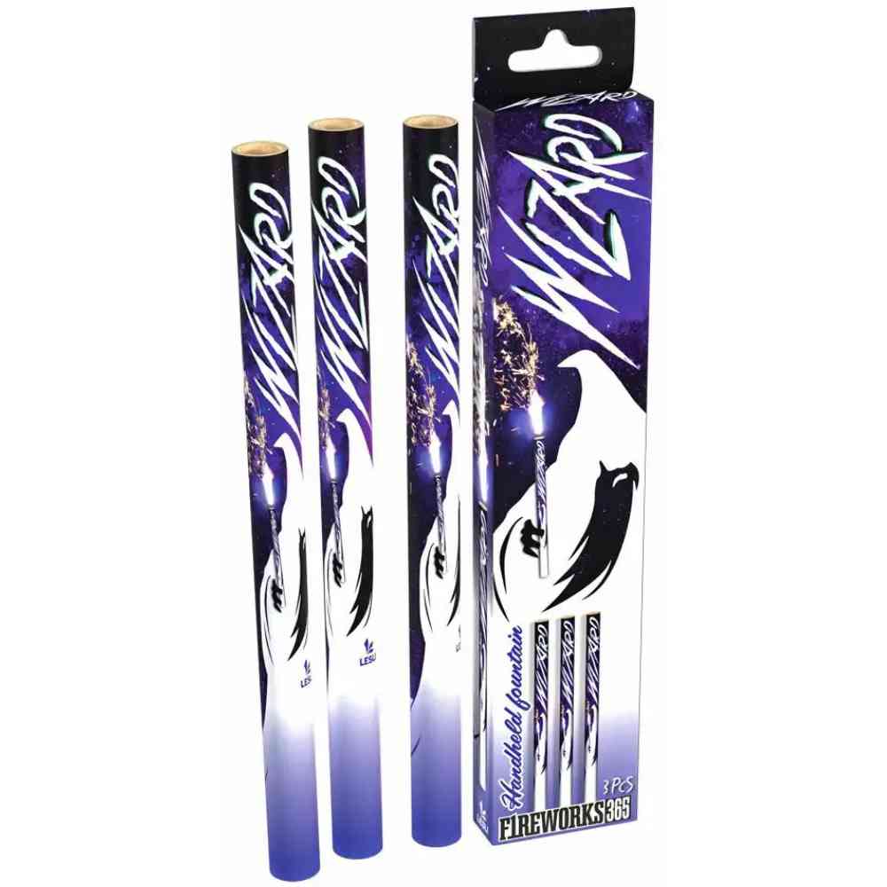 LESLI Fackeln Wizard Crackling Kat. F1 blau 3 Stück