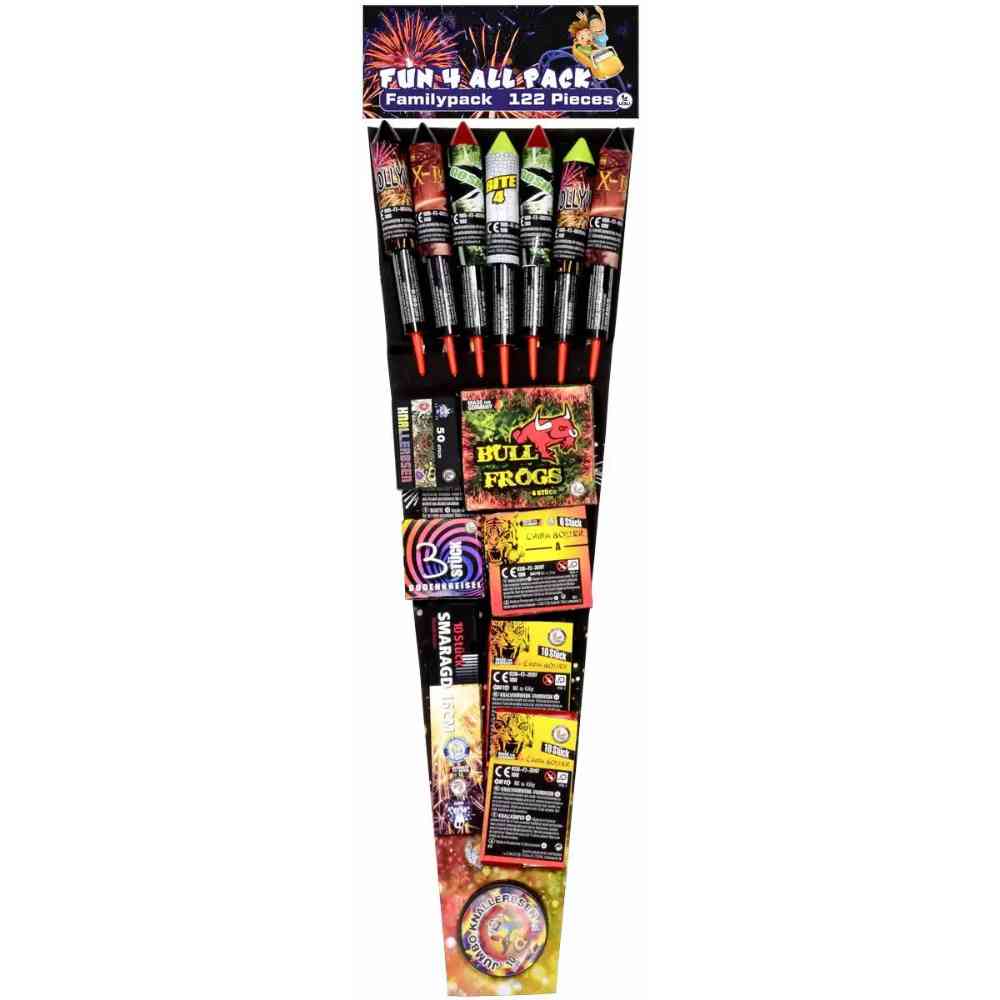 Lesli Feuerwerkssortiment Fun 4 All Pack 122 Teile Kategorie F2