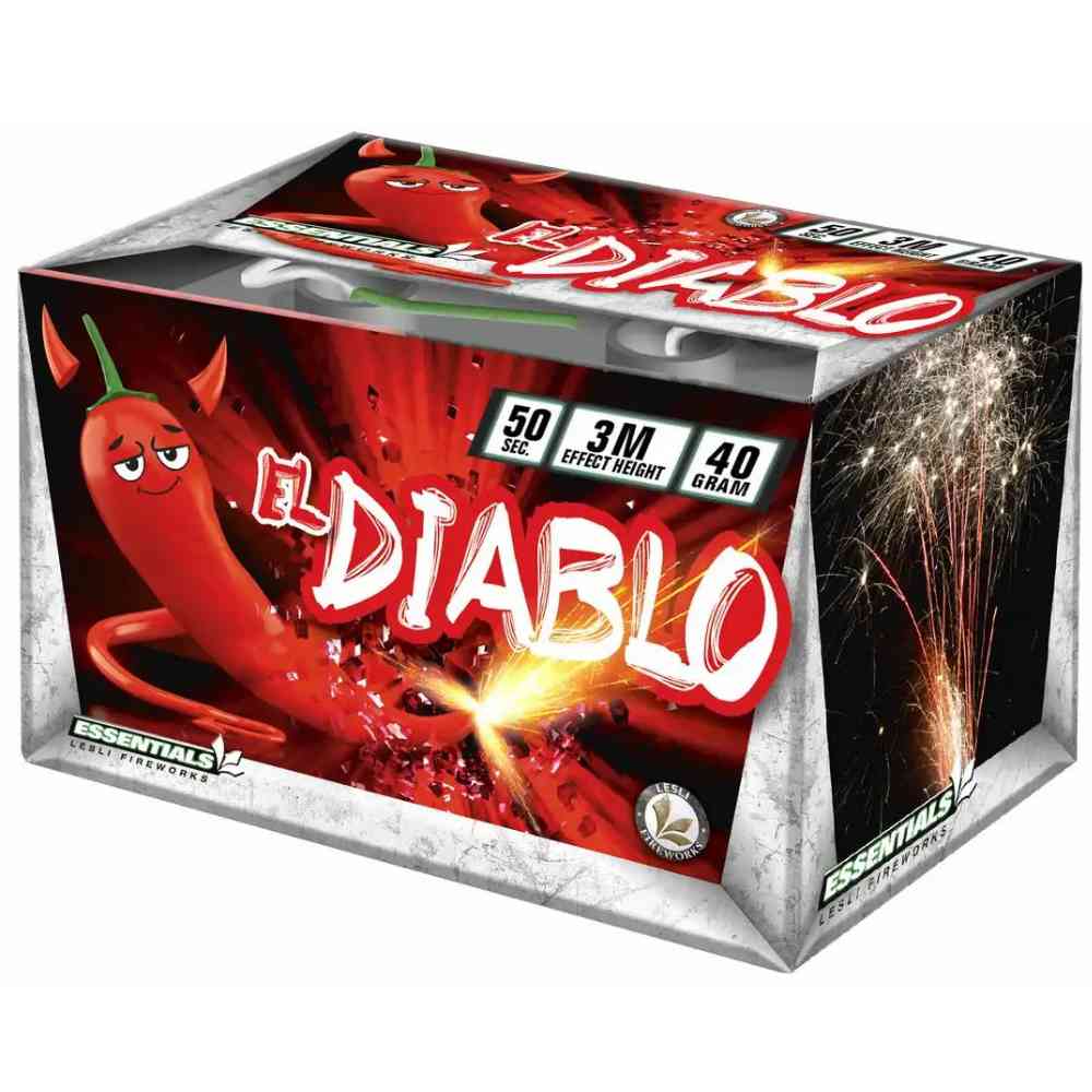 LESLI Fontänenfeuerwerk El Diablo Kat. F2