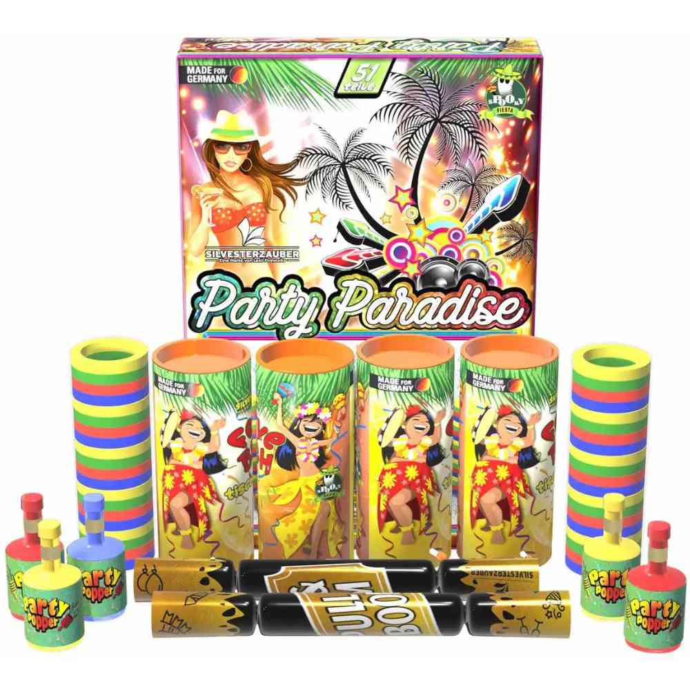 LESLI Silvester Sortiment Party Paradise Kat. F1 13 Teile