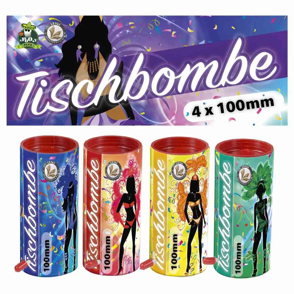 LESLI Tischbomben Kat. F1 4 Stück