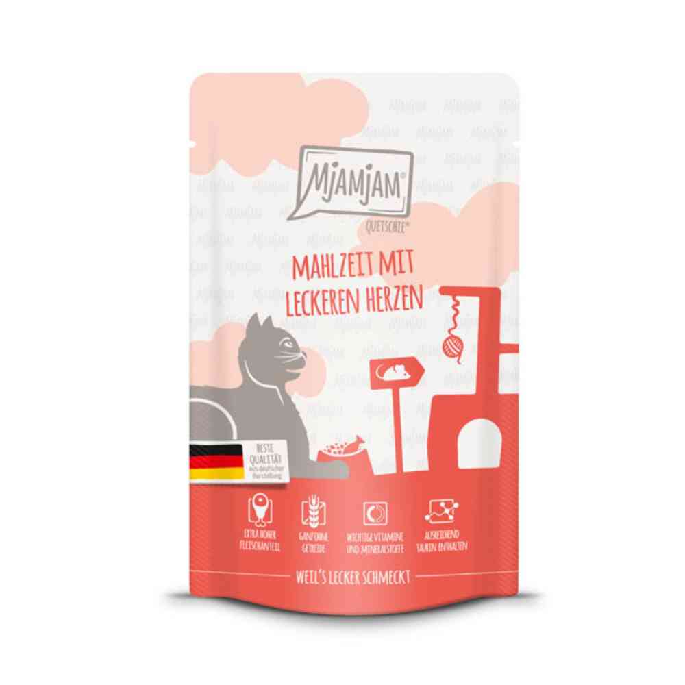 Mjamjam Malzeiten mit leckeren Herzen 125g