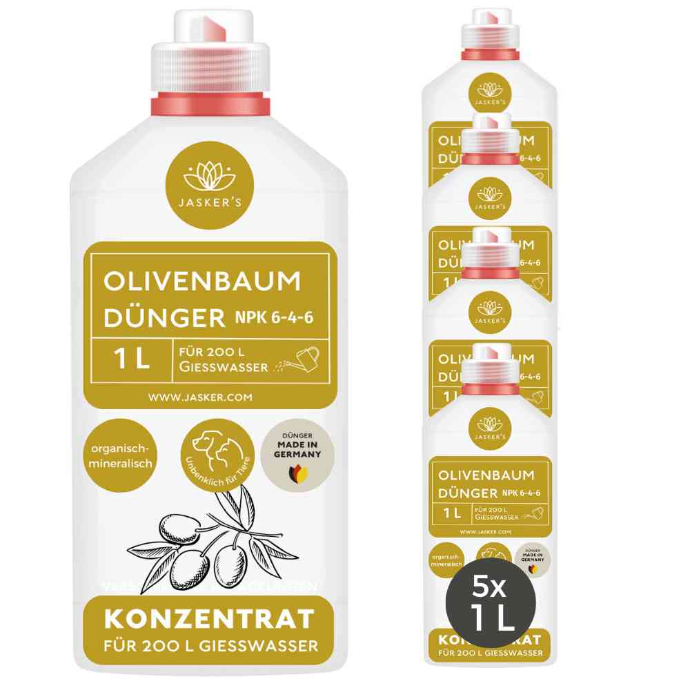 Olivenbaum Dünger flüssig 5 Liter - Oliven Dünger - Dünger für Olivenbaum