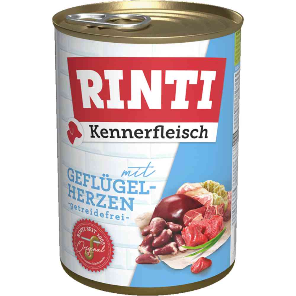 Rinti Kennerfleisch Geflügelherzen 400 g Dose
