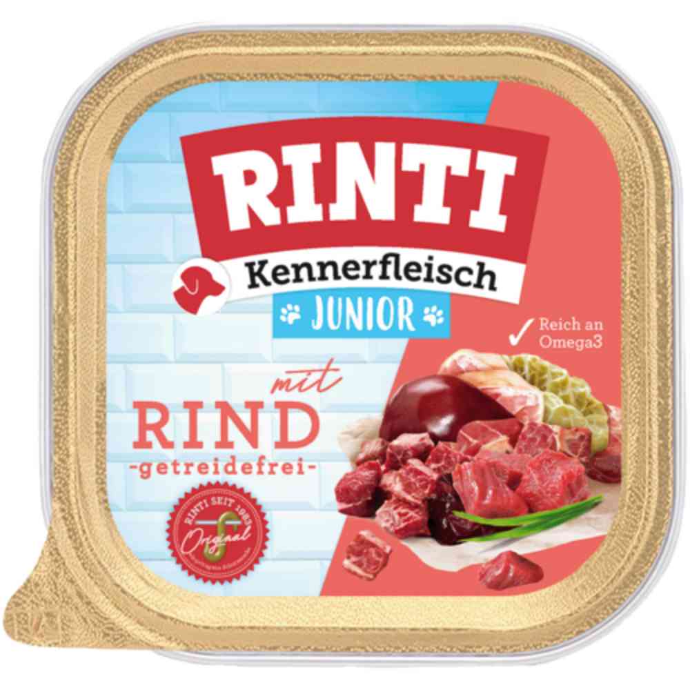 Rinti Schale Kennerfleisch Plus Junior mit Rind 300g