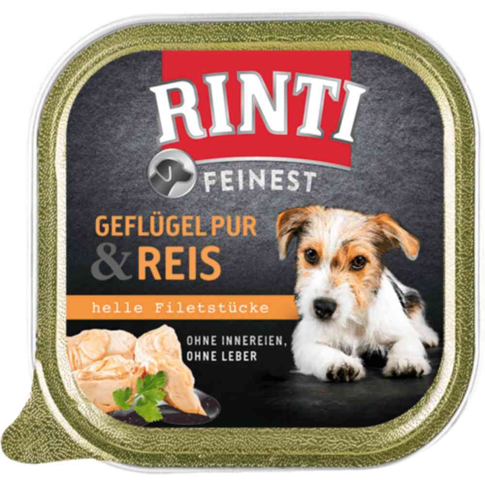 Rinti Schale Feinest Geflügel Pur & Reis 150g
