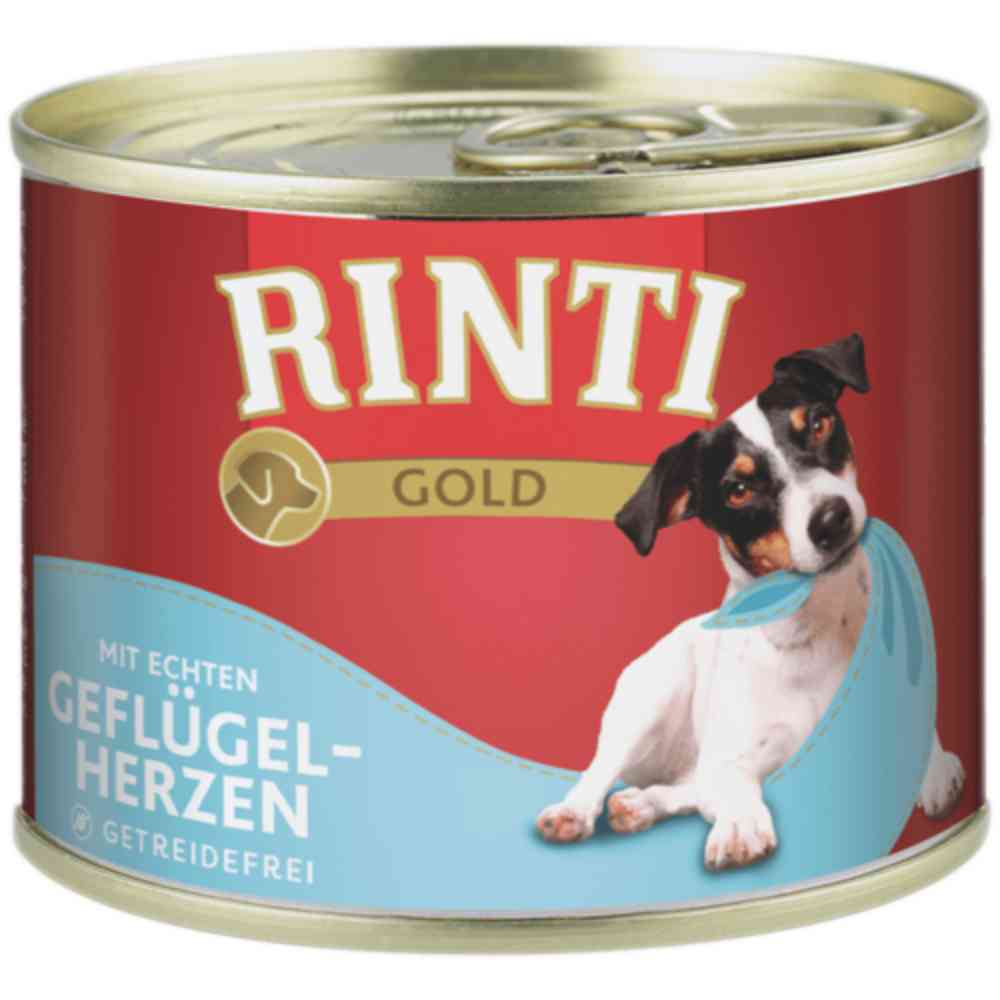Rinti Dose Gold Geflügelherzen 185g