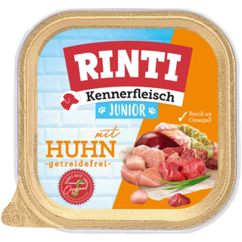 Rinti Schale Kennerfleisch Plus Junior mit Huhn 300g