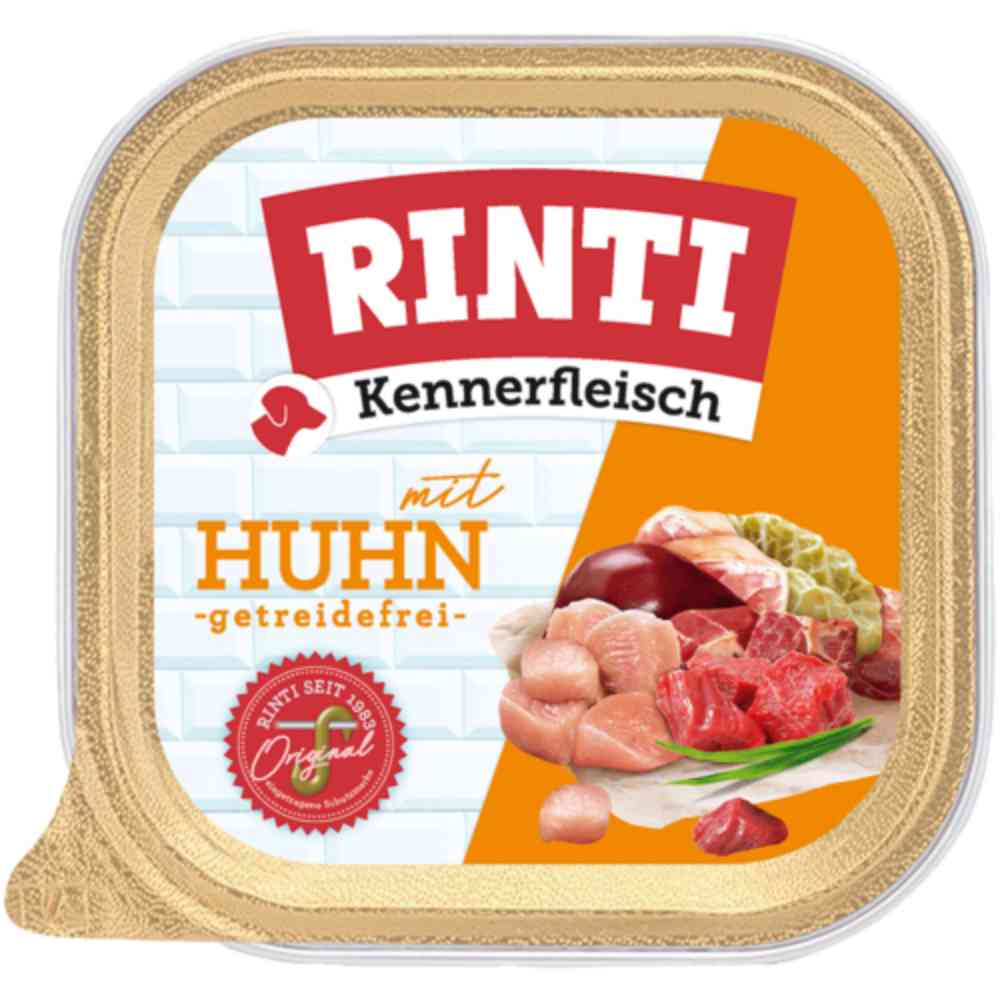 Rinti Schale Kennerfleisch Plus Huhn 300g