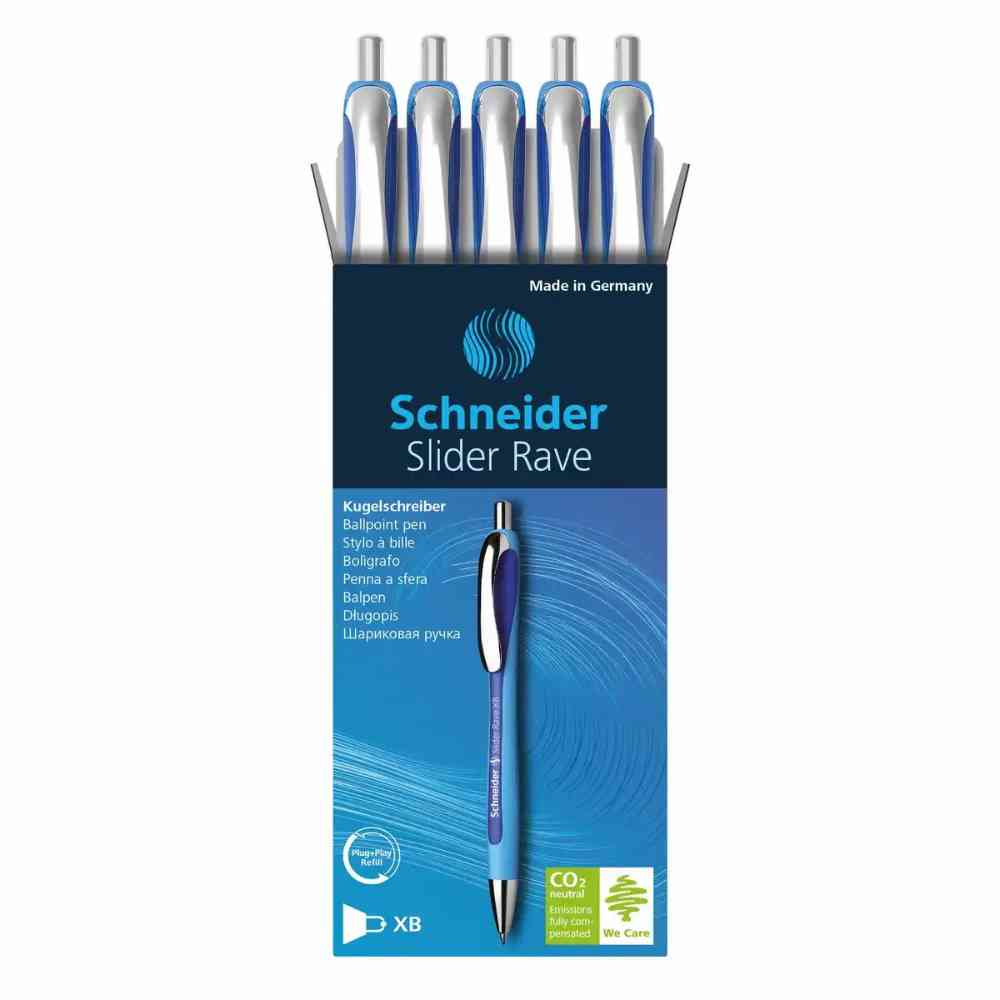 Schneider Kugelschreiber Slider Rave XB blau