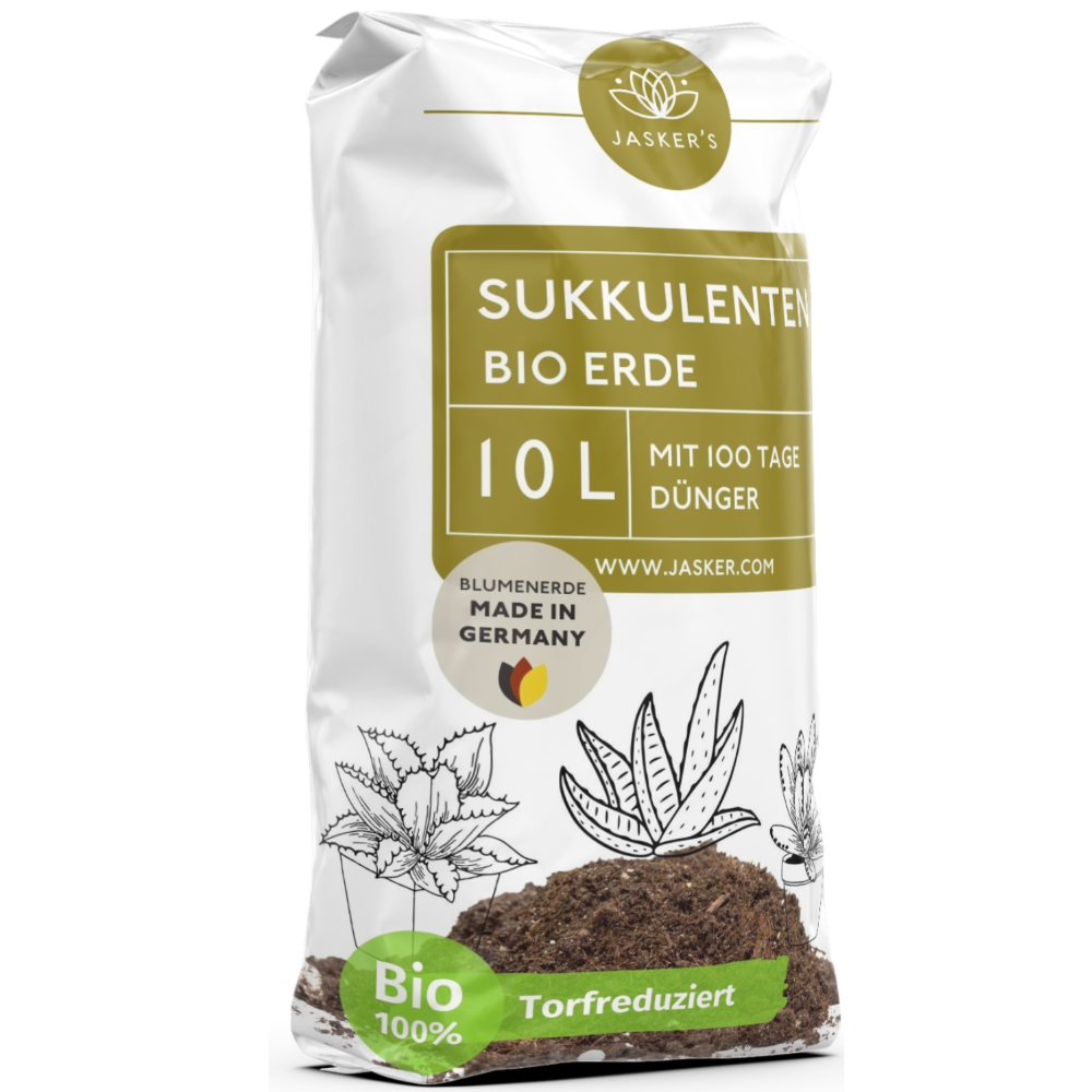 JASKERS® Sukkulentenerde mit Dünger & Wurzelaktivator