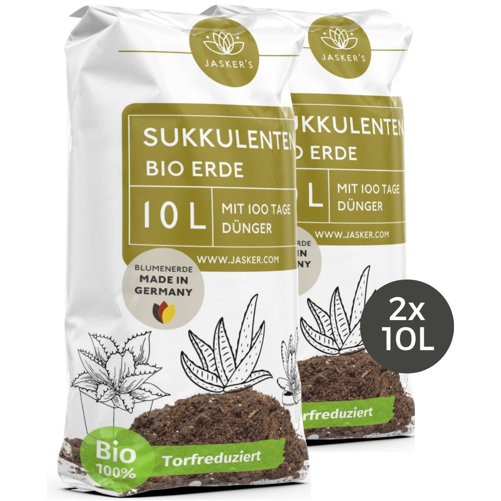 JASKERS® Sukkulentenerde mit Dünger & Wurzelaktivator