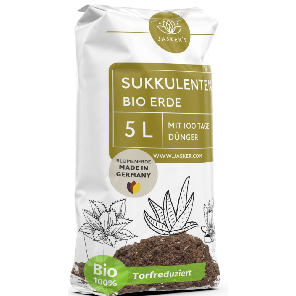 JASKERS® Sukkulentenerde mit Dünger & Wurzelaktivator