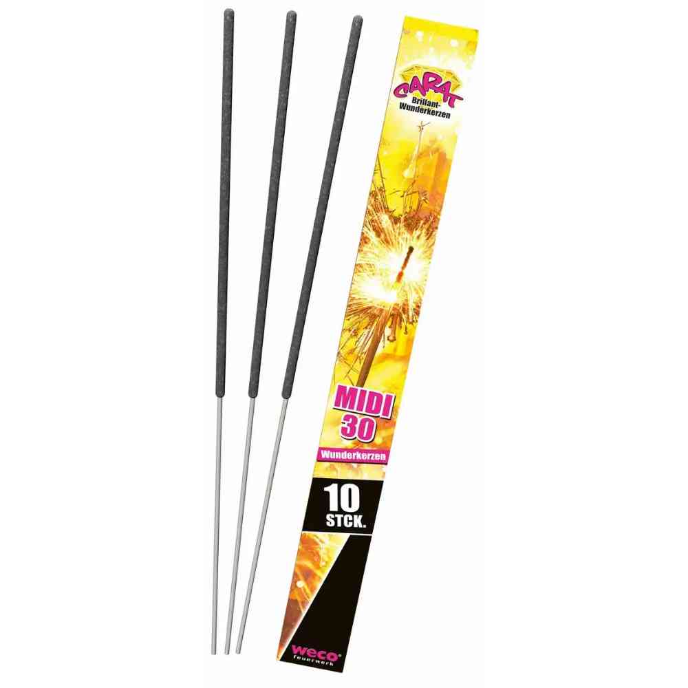 weco Wunderkerzen Kat. F1 Riesen 30cm 10 Stück