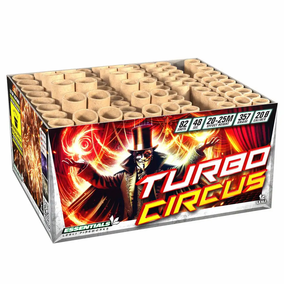 LESLI Fächerbatterie Turbo Circus 82 Schuss Kat.F2