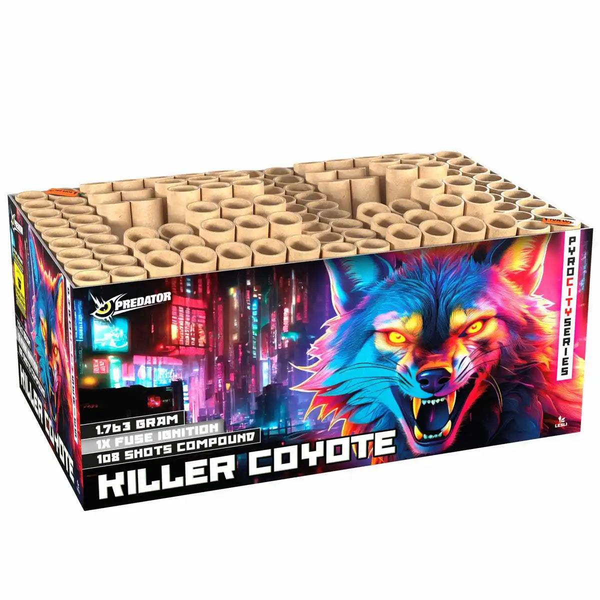 LESLI Verbundbatterie Killer Coyote 108 Schuss Kat.F2