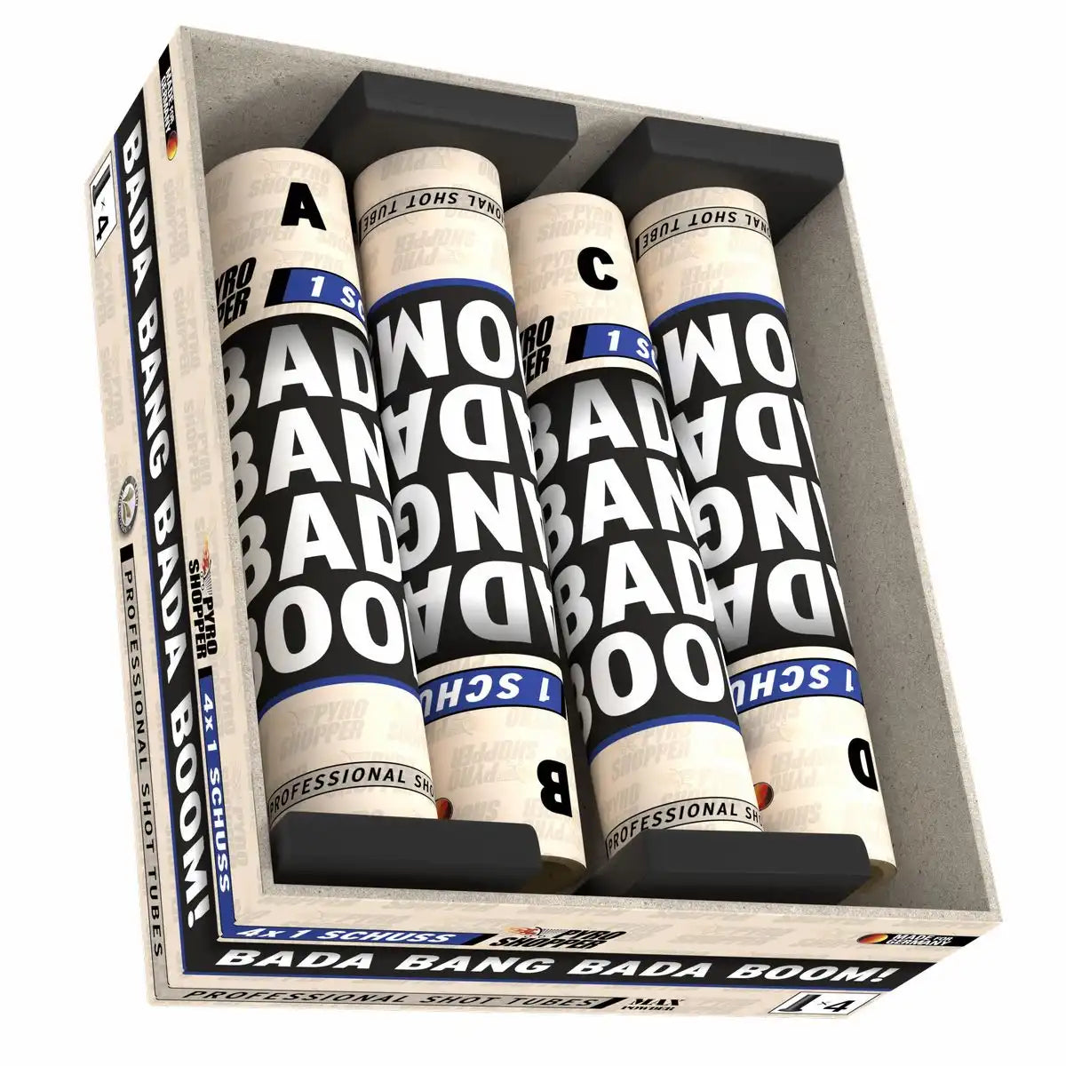 LESLI Bada Bang Bada Boom Single Shot Kat. F2 4 Stück