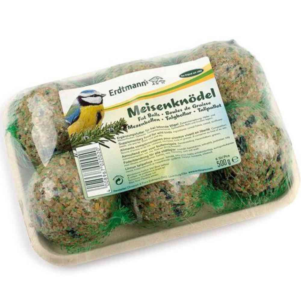 Meisenknödel mit Netz auf der Schale 5 x 500g