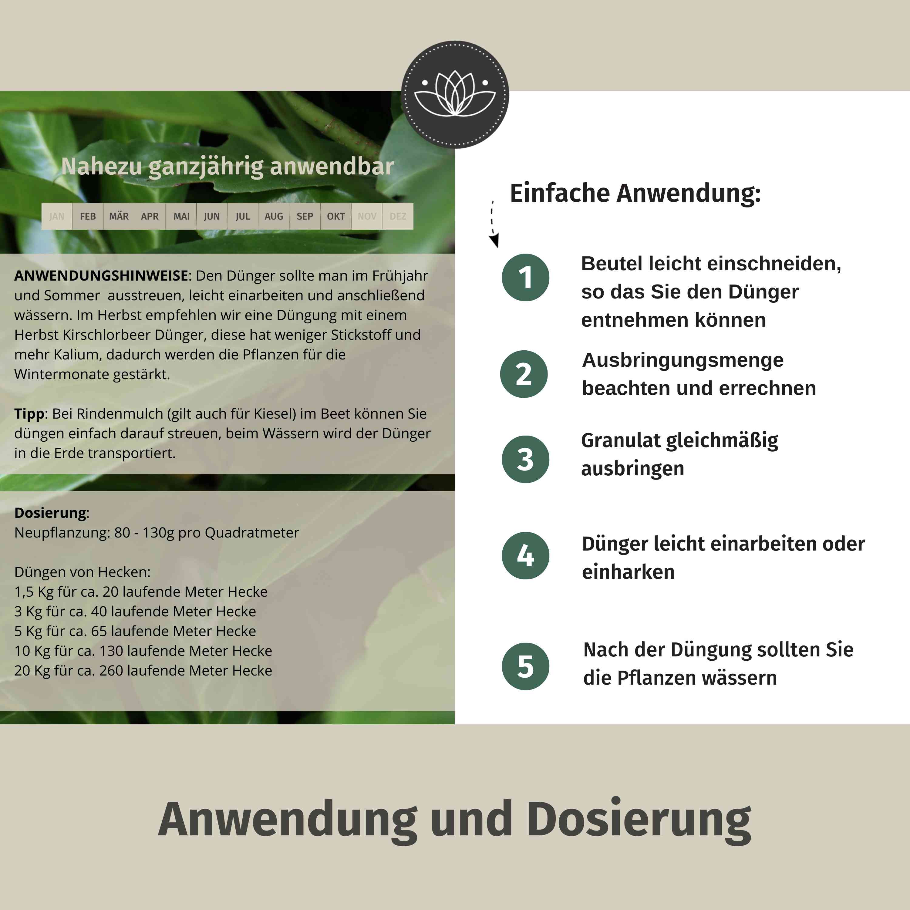 Kirschlorbeerdünger - Für alle Kirschlorbeer-Arten