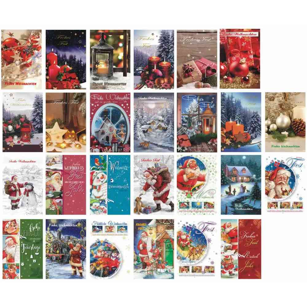 Geschenkanhänger Frohe Weihnachten 4 Stück