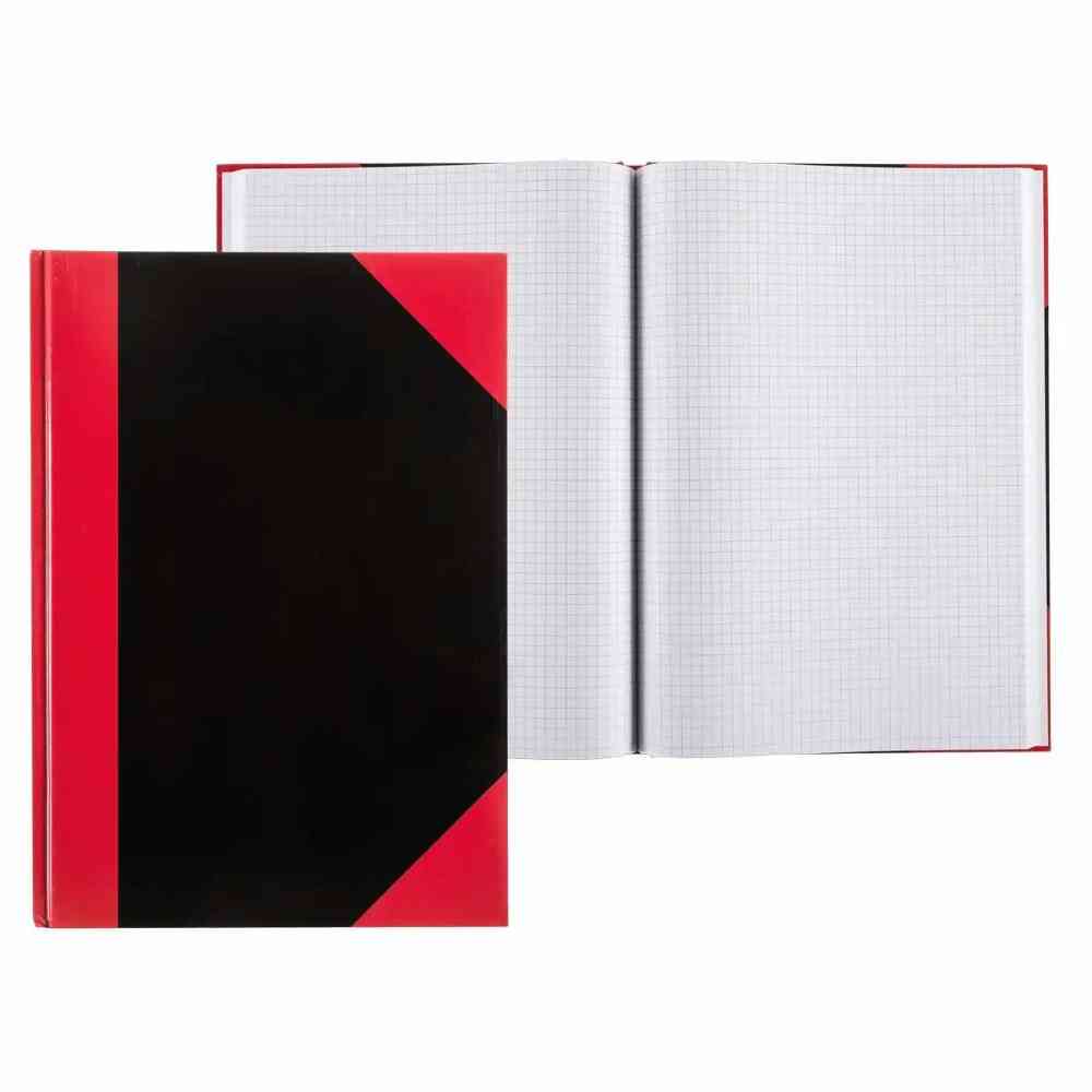 Idena Kladde kariert 96 Blatt 70g/m² schwarz/rot DIN A4