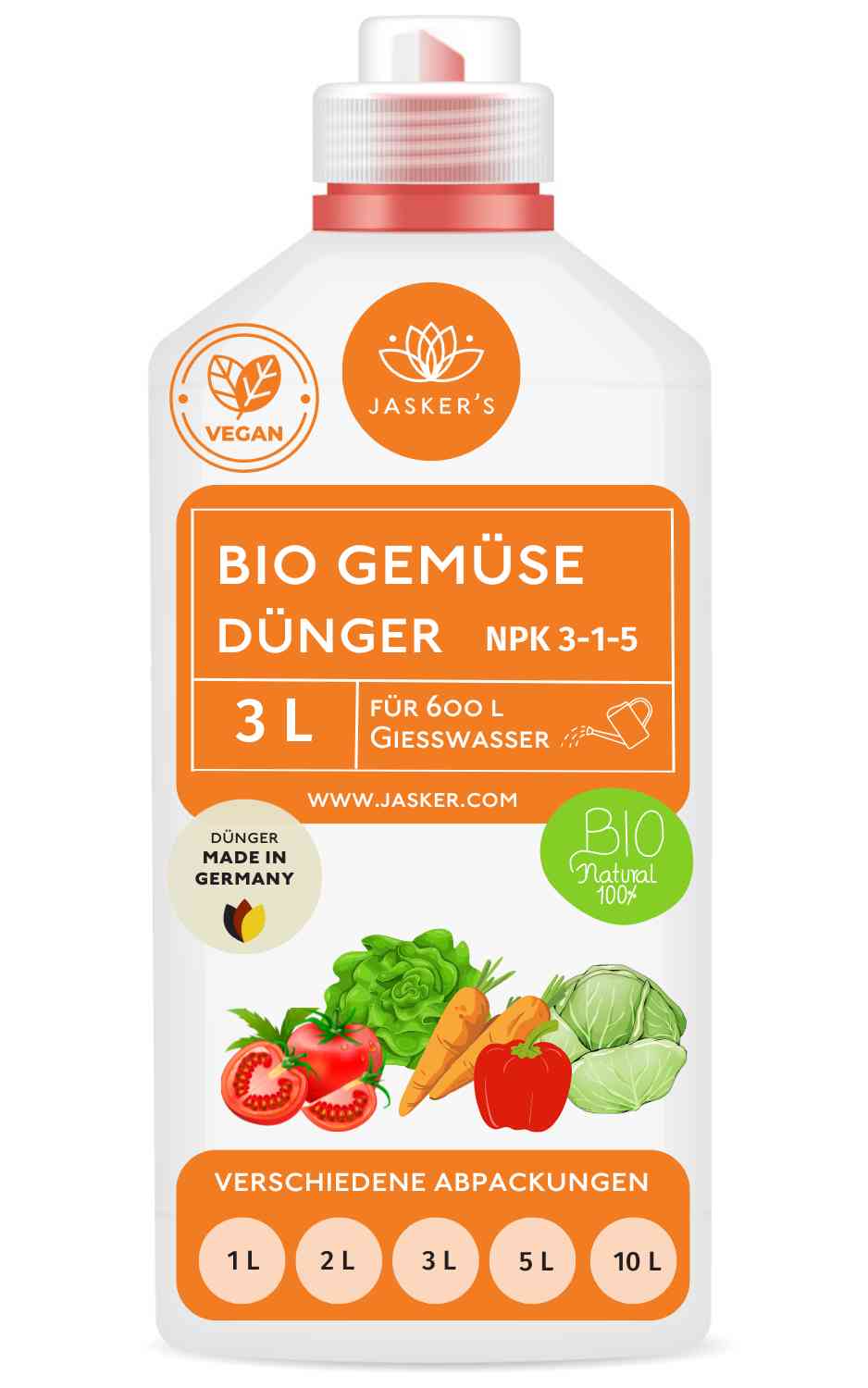 Bio Gemüsedünger flüssig 3 Liter