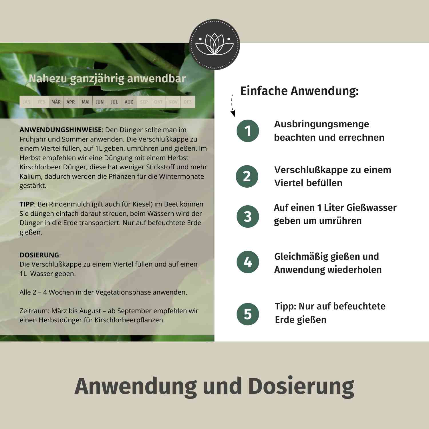 Kirschlorbeerdünger flüssig 2 Liter